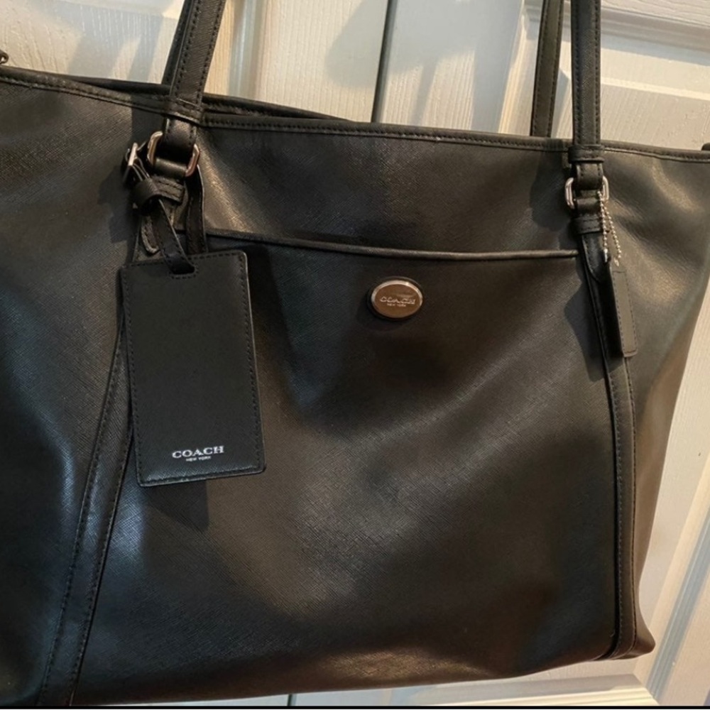 Coach large laptop tote